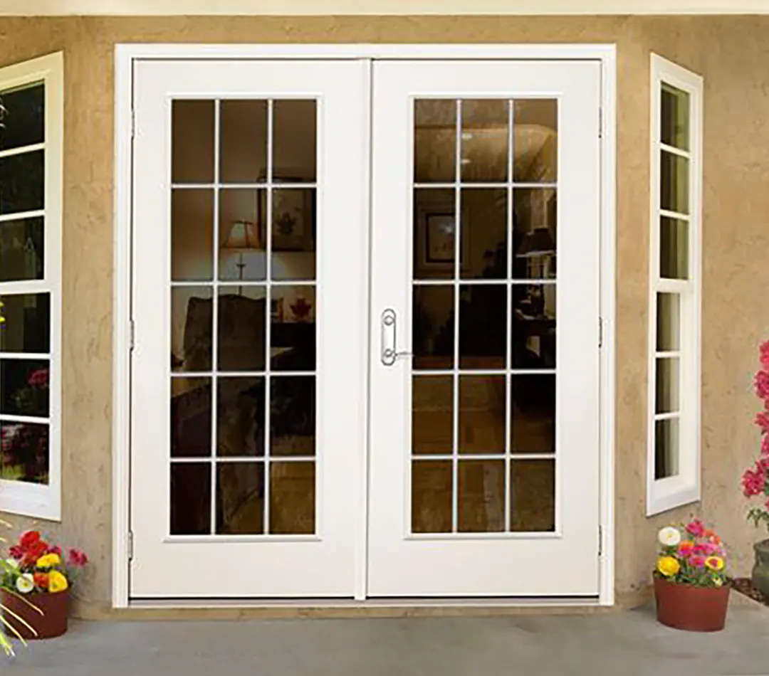 French doors supplied by Woodrick Door & Trim